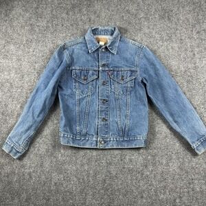 VTG Levi's Denim Jean Jacket Mens 38 Blue Trucker Made USA Type III 70505 0213
